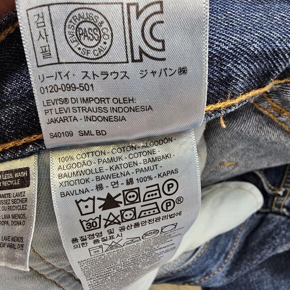 Levi's Strauss 550 Mens 42x30 Mid Rise Straight Leg Denim Jeans Blue COMFORTABLE - Picture 4 of 9